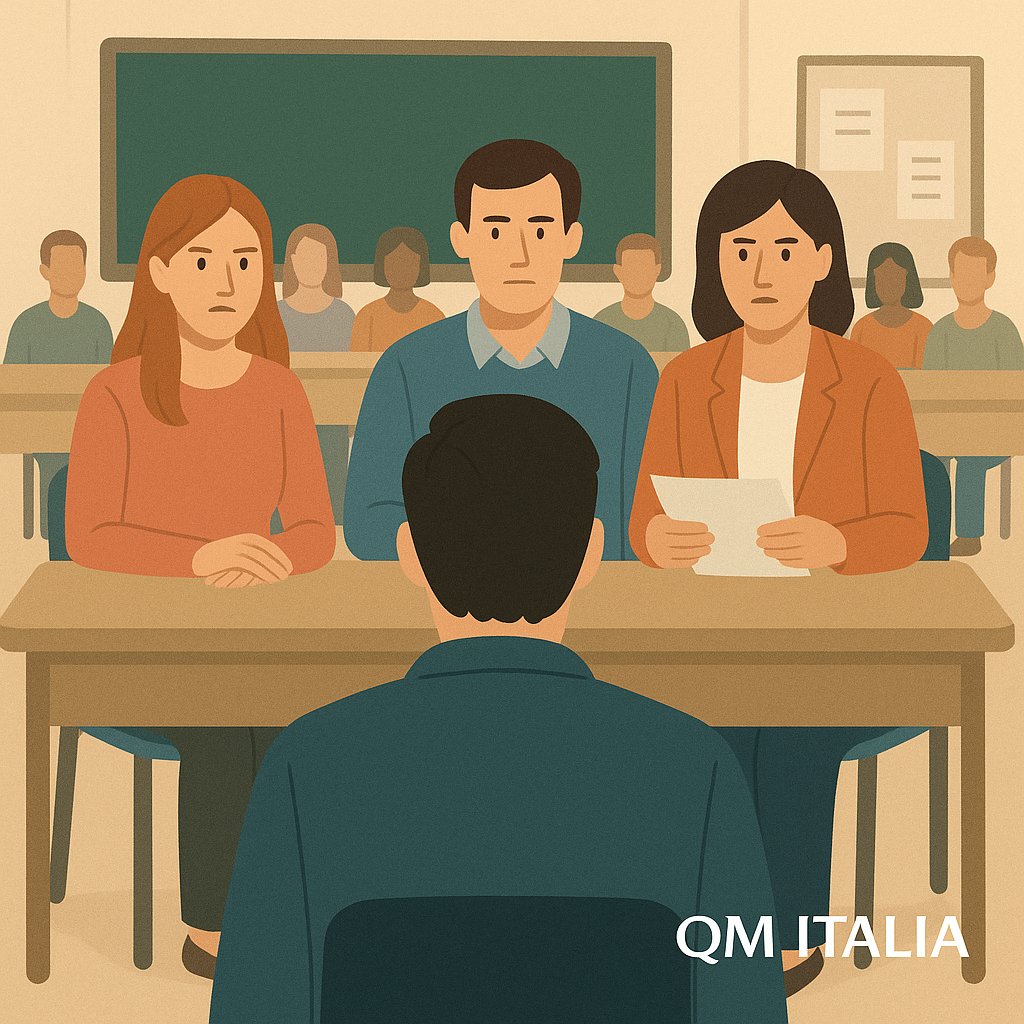 Immagine di un'aula scolastica o di un contesto educativo generico