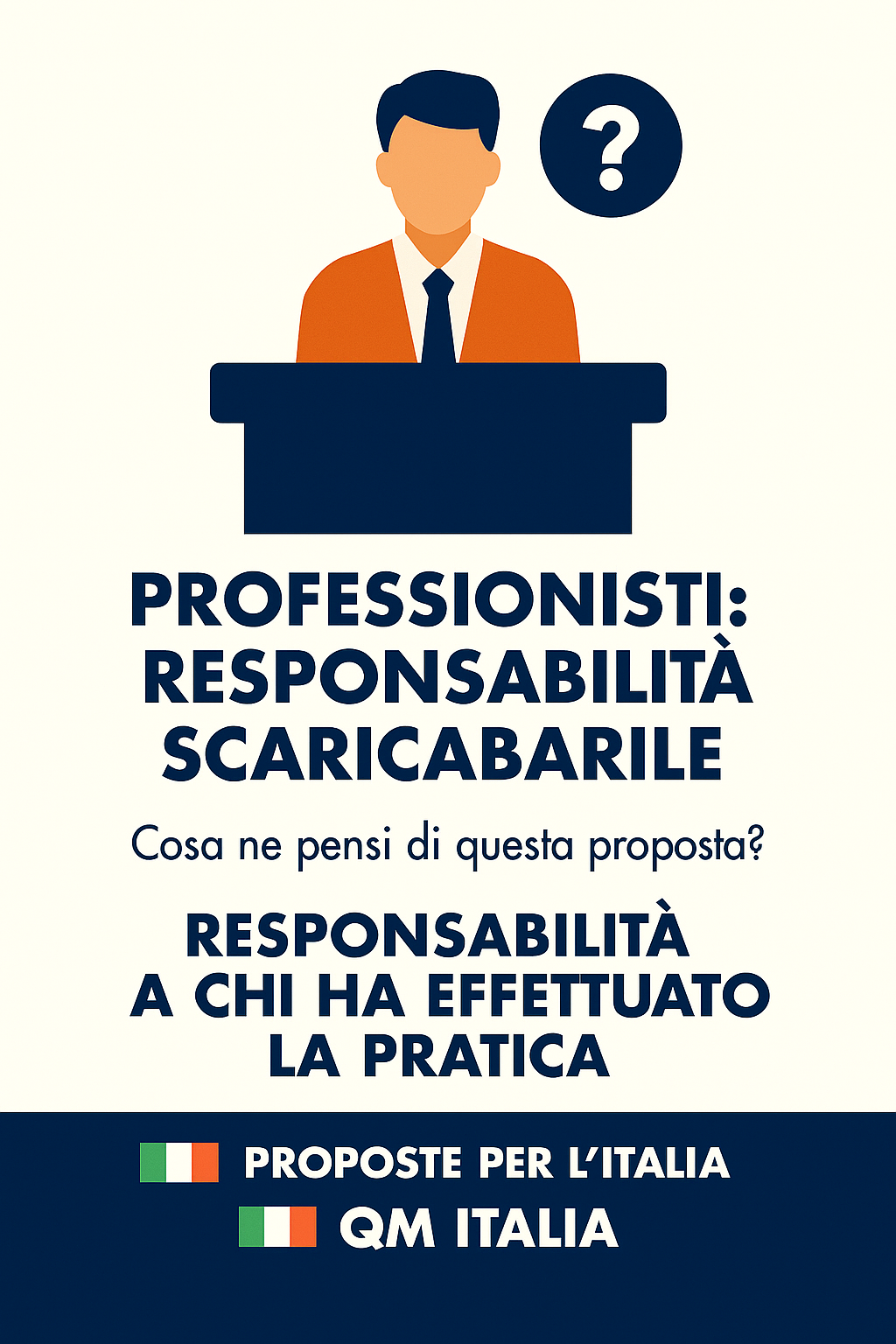 ⚖️ Responsabilità Professionale: Basta Scaricare Colpe sui Cittadini
